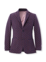 ALESSANDRO GHERARDI小紋柄ジャケット/ライトブルー(491)