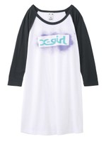 SPRAY LOGO B/B TEE DRESS/ネイビー