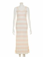 moco moco’スムーズィー’2ボーダードレス/PNK