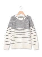 グラデーションボーダーニット/ネイビー(393)