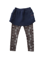 スクエアキルトスカッツ/チャコールグレー(014)