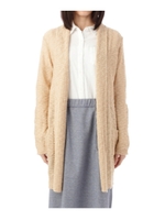 スラブニットトッパーカーディガン/ライトベージュ(051)