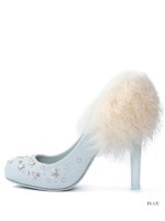 ビジュースキャターパンプス/BLUE