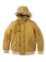 ファーフーテッド中綿ブルゾン/ベージュ(052)