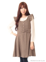 フリル袖ジャンスカOP　3/Dガラ