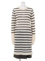 ボーダーOP×スカートSET/Whmix