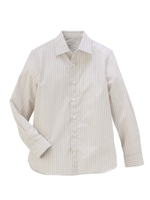 ALBINI セミワイドカラー シャツ/ブラウン(342)