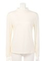 【ROSE BUD】FRILL HI-NECK L/S-T/GRYMIX