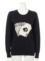 インターシャKNITPOトランプ/キャメル