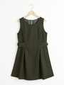 サイドリボンワンピース/カーキグリーン