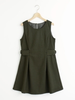 サイドリボンワンピース/カーキグリーン
