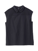 プチシアー切り替えブラウス/ネイビー(093)