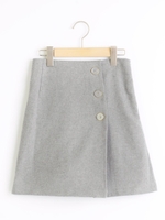 ラップ風ミニスカパン/ネイビー柄