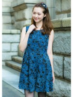 レースワンピ/Blue