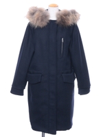 【1stline】ウール混ミリタリー中綿コートCL-1179/グレー