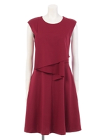 【ROSE BUD】SLEEVELESS DRESS/BORDEAX