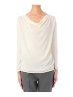 ハイゲージドレープニット/ホワイト(002)