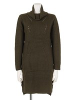 【Shelly island】タートルニットワンピース/ブラック