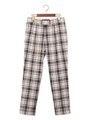 ●JOC PE/R ストレッチ チェックパンツ/8.5L　/　クロップド/NATURAL