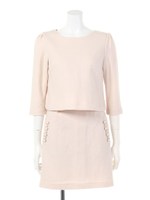 ＣＯＭＰＡＣＴ　ＦＥＬＴＹ　ＳＥＴ　ＵＰ袖丈変更/ホワイト