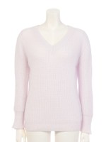 アンゴラＶニットプルオーバー/サックス