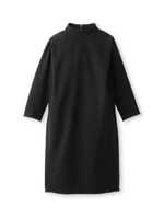 タックハイネックワンピース/ブラック(019)