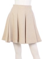 ボリュームタックフレアスカート/グレー