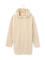 起毛フード付きチュニックワンピース/ライトベージュ(051)