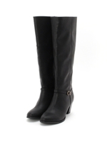 細ベルトロングブーツ/ブラウン(042)