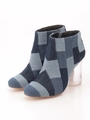 【JEFFREY CAMPBELL FOR ROSE BUD】DENIM SHORT BOOTS/BLUE MID