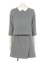 ＷＲＡＰ　ＳＫＩＲＴ　ＳＥＴ　ＵＰ/グレー1