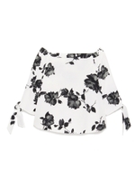 オフショルブラウス/WHTxBLK