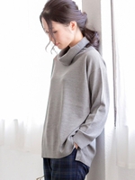 オフタートルニット/グリーン