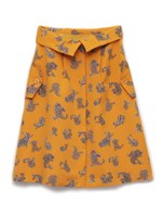 ペイズリー柄スカート/BLK