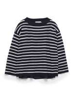 ミラノリブニット＆シャツタンクセット/BORDER