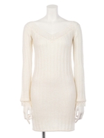 レースVNニットOP/BLK