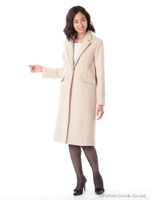 ロングチェスターコート/キャメル