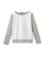 [L]切り替えオメガプルオーバー/ホワイト(001)