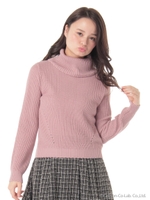 スウィートバックリボンニット/クロ