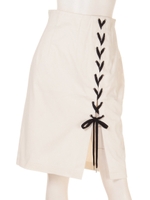 タックスピンドルスカート/オフホワイト