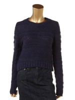 ランダムボーダーニットTOP/BLACK