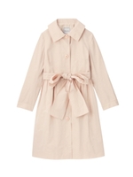 リボンベルトつきステンカラーコート/ベージュ(052)