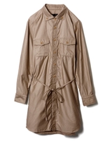 LUNA B.D SHIRT DRESS/BEIGE
