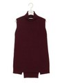 【emmi atelier】スリットタートルベスト/BRD