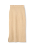 スリットロングスカート/ベージュ(052)