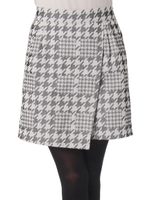 チドリミックスチェックストレッチジャカードパンツ/オフホワイト