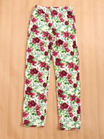 フラワーＰＴコーデュロイベロアフル丈パンツ/ピンク