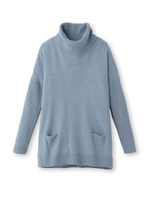 ラメ混タートルネックニットプルオーバー/ホワイト系(002)