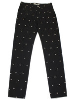 リボンガラパンツ/ブラック