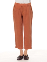 製品染めカラーパンツ/オレンジ